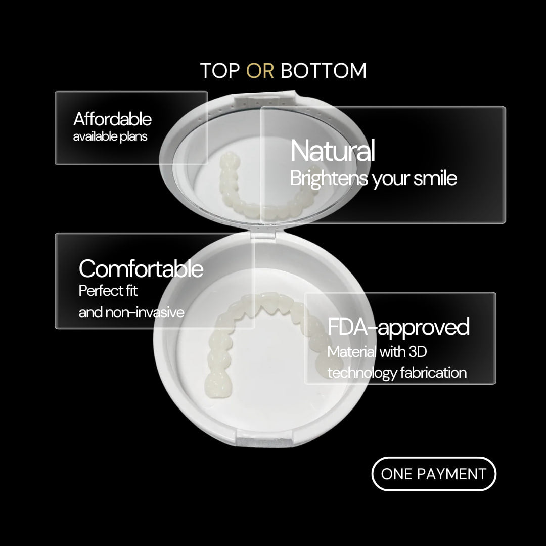 Pioneers Veneers Custom Clip on Veneers (Top, Bottom, or Full Set)
