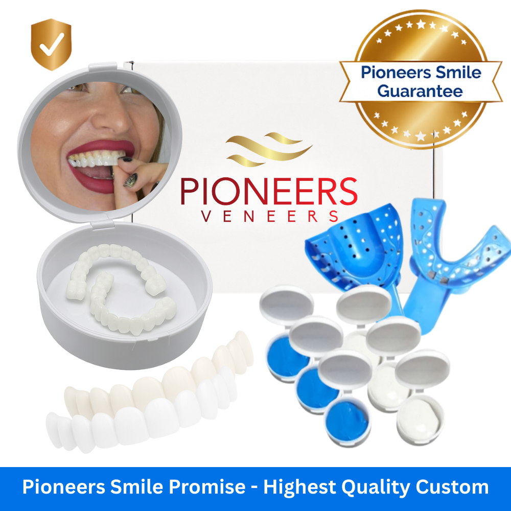 Pioneers Veneers Custom Clip on Veneers (Top, Bottom, or Full Set)